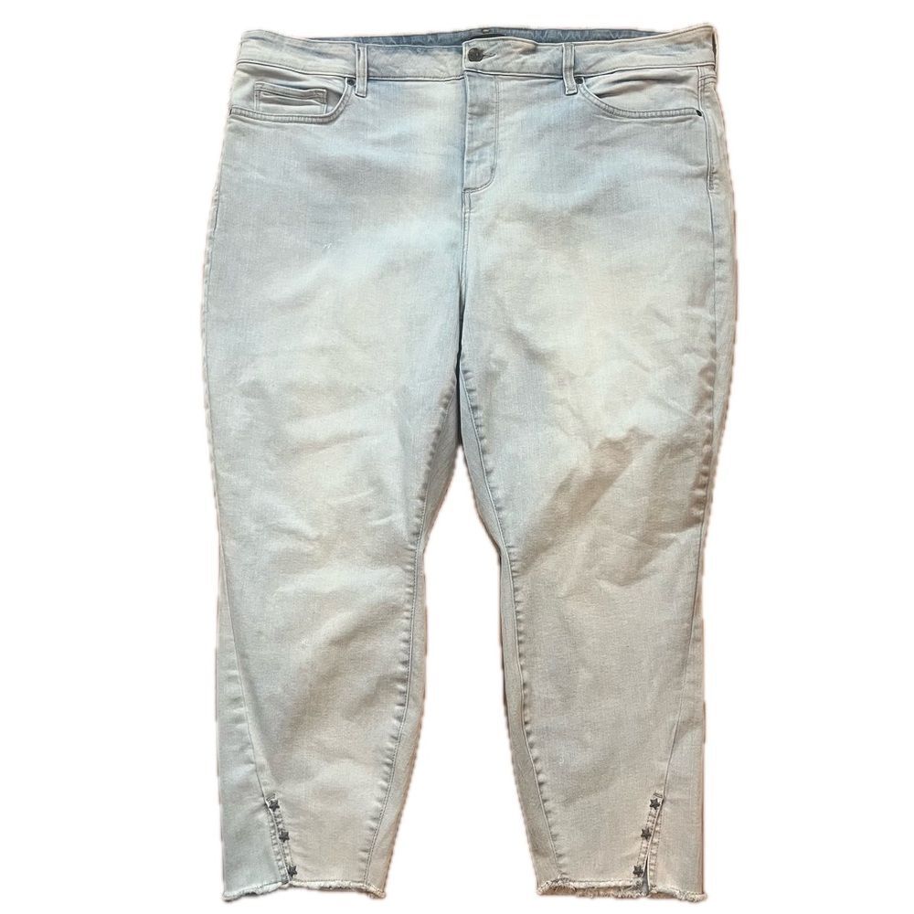 NYDJ Skinny Ankle Denim Jeans Light Wash Size 22W